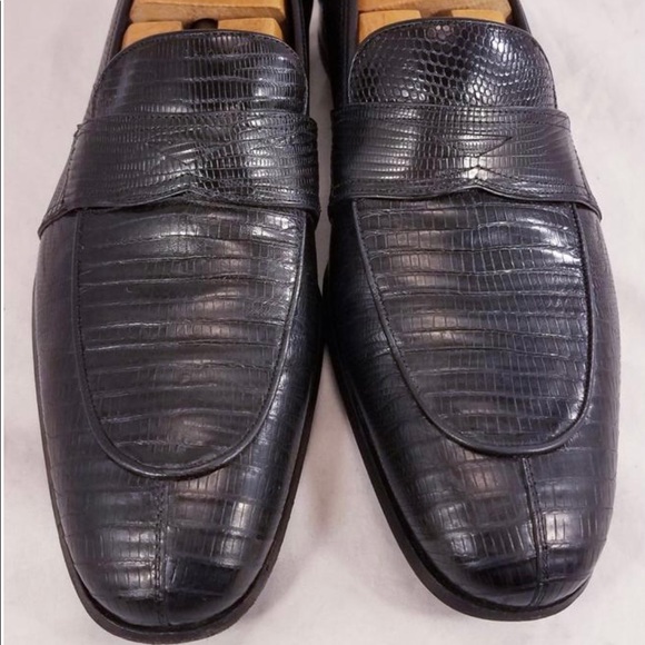 Mezlan Size 11 Genuine lizard leather loafers. - Picture 4 of 4